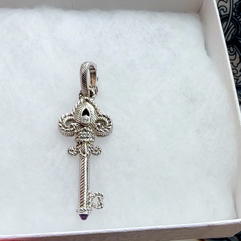 Judith Ripka Key Pendant SS